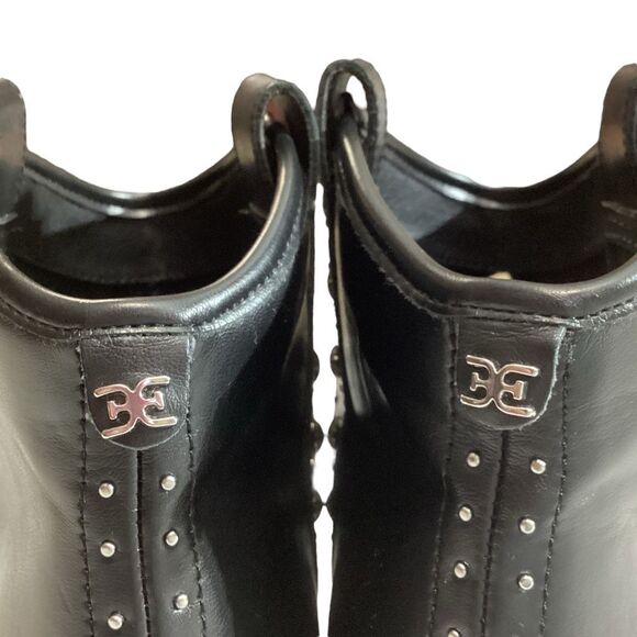 Y2K Sam Edelman Women's Brian Pointed-Toe Studded Ankle Booties - Picture 7 of 9